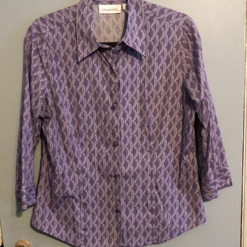 Chadwick’s Purple Blouse Size L